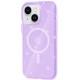 Чохол TPU Galaxy Sparkle (MagFit) для Apple iPhone 15 Plus (6.7") Purple+Glitter