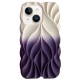 TPU чохол Leaf для Apple iPhone 15 (6.1") White / Purple