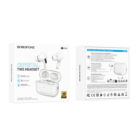 Бездротові TWS навушники Borofone BW84 Dream White