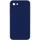 Silicone Case Square Full Camera Protective (AA) NOLOGO для Apple iPhone 6/6s (4.7") Темно-синій / Midnight blue