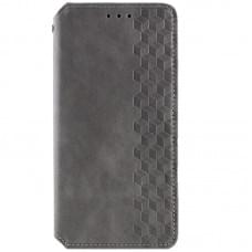 Шкіряний чохол-книжка GETMAN Cubic (PU) для Samsung Galaxy A57 5G Сірий