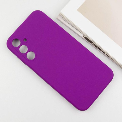 Чохол Silicone Cover Lakshmi Full Camera (AAA) для Samsung Galaxy A36 5G Сливовий / Purple