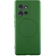 Чохол Silicone Cover Lakshmi Full Camera (AA) with MagFit для Motorola Moto G75 5G Зелений / Dark green