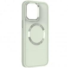TPU чохол Bonbon Metal Style with MagSafe для Apple iPhone 15 Plus (6.7") Білий / White