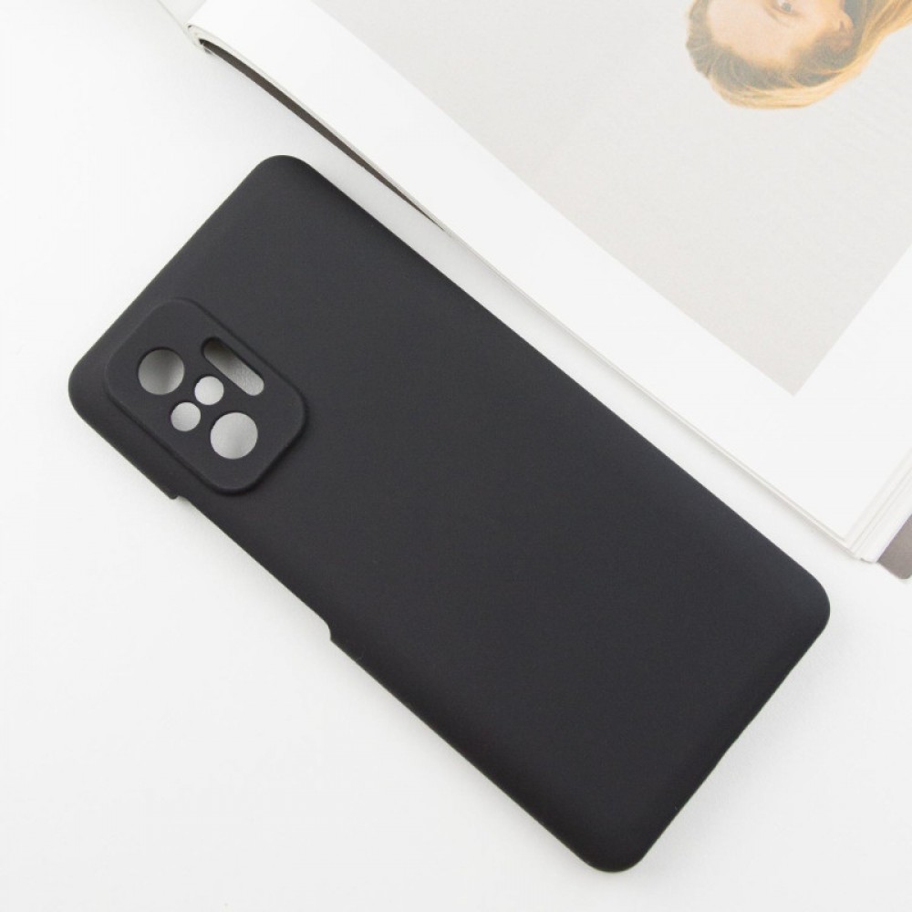 Чохол Silicone Cover Lakshmi Full Camera (AAA) для Xiaomi Redmi Note 10 Pro / 10 Pro Max Чорний / Black