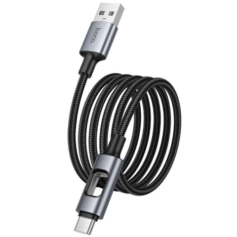 Дата кабель Hoco U144 New USB to Type-C 3A (1.2m) Black