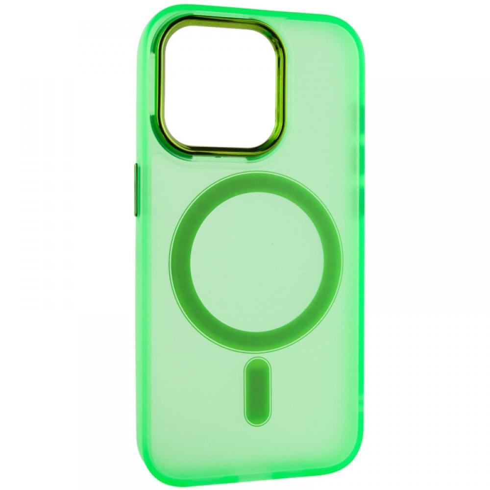 Чохол TPU+PC Lily with MagSafe для Apple iPhone 12 Pro / 12 (6.1") Neon Green