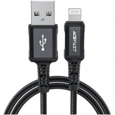 Дата кабель Acefast MFI C4-02 USB-A to Lightning aluminum alloy (1.8m) Black