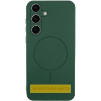 Чохол Silicone Cover Lakshmi Full Camera (AA) with MagFit для Samsung Galaxy S25 Edge Зелений / Dark green