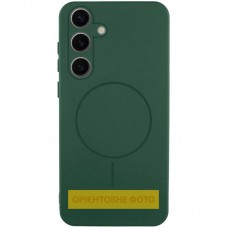 Чохол Silicone Cover Lakshmi Full Camera (AA) with MagFit для Samsung Galaxy S25 Edge Зелений / Dark green