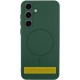 Чохол Silicone Cover Lakshmi Full Camera (AA) with MagFit для Samsung Galaxy S25 Edge Зелений / Dark green