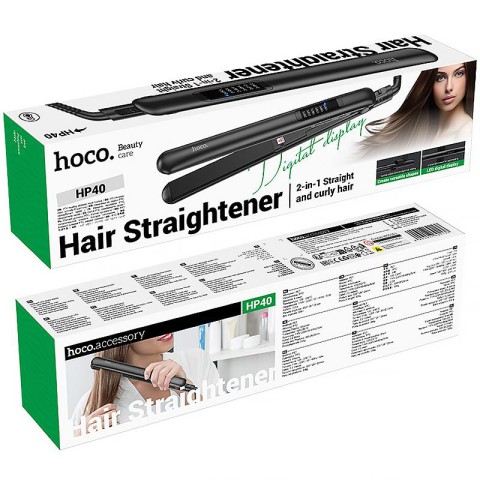 Випрямляч для волосся Hoco HP40 Hair damage protection Black