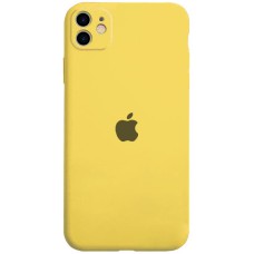 Чохол Silicone Case Full Camera Protective (AA) для Apple iPhone 12 (6.1") Жовтий / Yellow