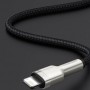 Дата кабель Baseus Cafule Series Metal USB to Lightning 2.4A (1m) (CALJK-A0) Black