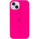 Чохол Silicone Case Full Protective (AA) with MagSafe для Apple iPhone 14 (6.1") Рожевий / Barbie pink
