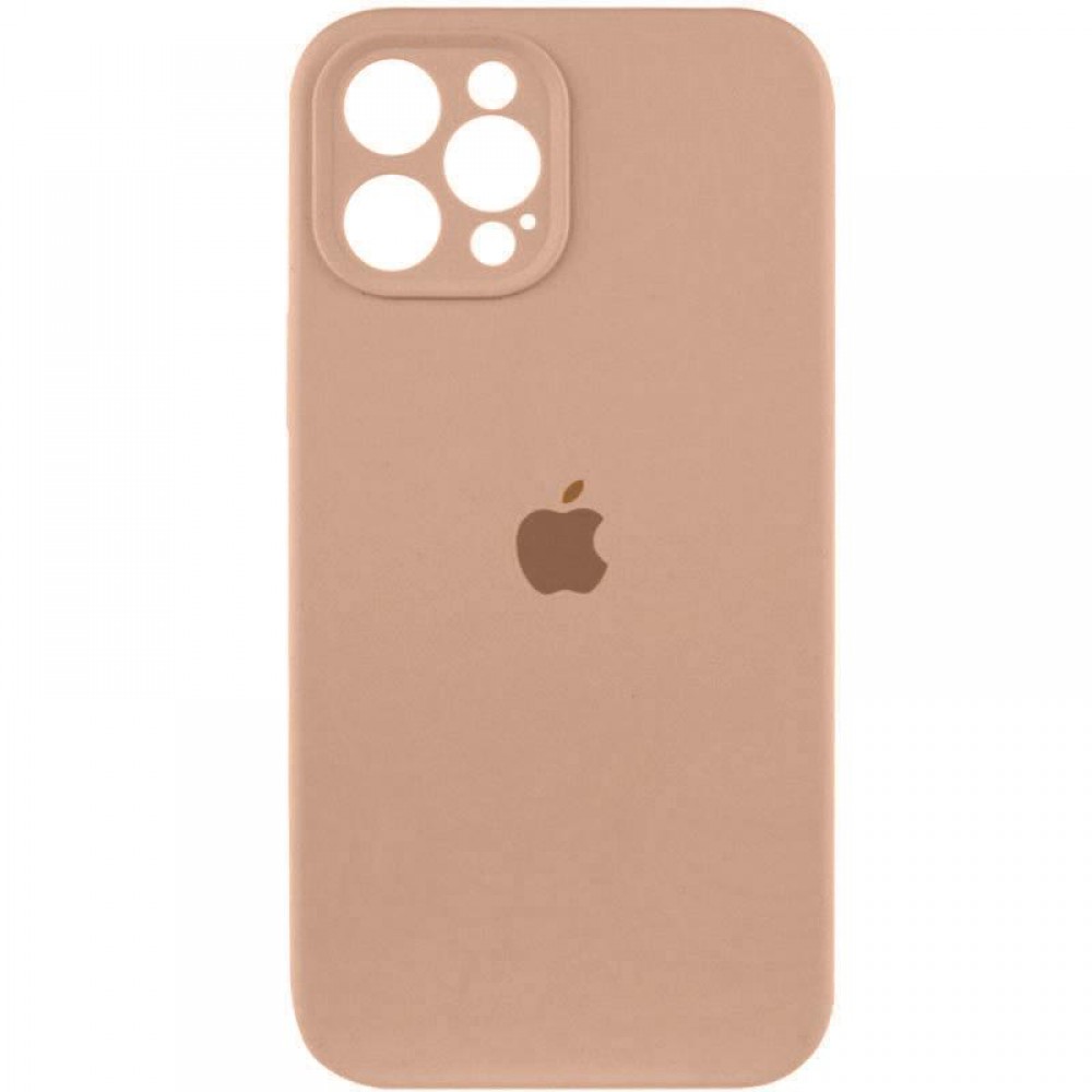 Чохол Silicone Case Full Camera Protective (AA) для Apple iPhone 12 Pro Max (6.7") Бежевий / Desert Gold