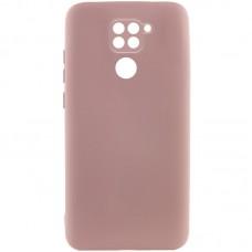 Чохол TPU GETMAN Liquid Silk Full Camera для Xiaomi Redmi Note 9 / Redmi 10X Рожевий / Pink Sand