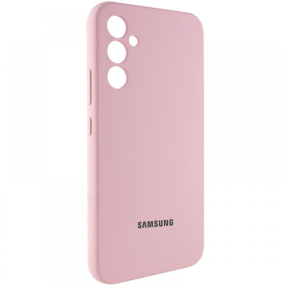 Чохол Silicone Cover Lakshmi Full Camera (AAA) with Logo для Samsung Galaxy A56 Рожевий / Pink Sand
