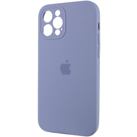 Чохол Silicone Case Full Camera Protective (AA) для Apple iPhone 12 Pro Max (6.7") Сірий / Lavender Gray