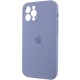 Чохол Silicone Case Full Camera Protective (AA) для Apple iPhone 12 Pro Max (6.7") Сірий / Lavender Gray