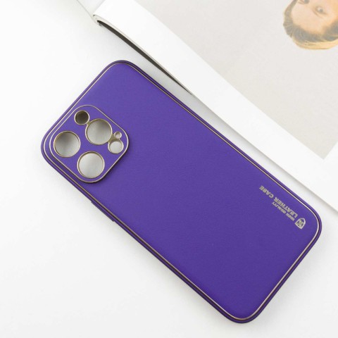 Шкіряний чохол Xshield для Apple iPhone 14 Pro Max (6.7") Фіолетовий / Ultra Violet