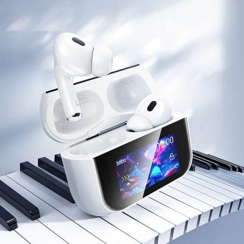 Бездротові TWS навушники Hoco EW79 Bright with Touch Screen ANC White