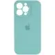 Чохол Silicone Case Full Camera Protective (AA) для Apple iPhone 16 Pro (6.3") Бірюзовий / Marine Green