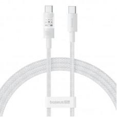Дата кабель Baseus Gem Fast Charging Type-C to Type-C 100W (2m) (P10373000111-01) Moon White