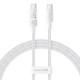 Дата кабель Baseus Gem Fast Charging Type-C to Type-C 100W (2m) (P10373000111-01) Moon White Дата кабель Baseus Gem Fast Charging Type-C to Type-C 100W (2m) (P10373000111-01) Moon White