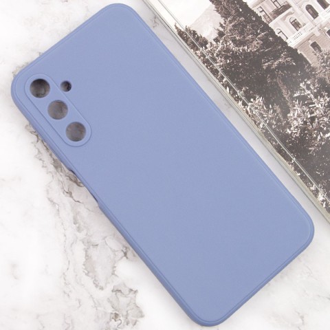 Силіконовий чохол Candy Full Camera для Samsung Galaxy A24 4G Блакитний / Mist blue