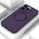 TPU чохол Bonbon Metal Style with MagSafe для Apple iPhone 16 Pro (6.3") Фіолетовий / Dark Purple