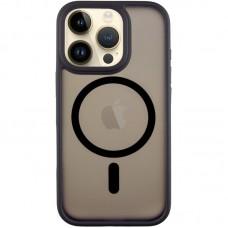TPU+PC чохол Metal Buttons with MagSafe для Apple iPhone 16 Pro Max (6.9") Чорний