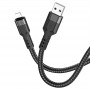 Дата кабель Hoco U110 charging data sync USB to Lightning (1.2 m) Чорний