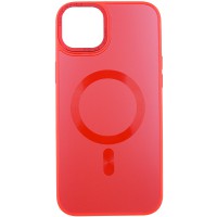 Чохол TPU+Glass Sapphire Midnight Open Camera with MagSafe для Apple iPhone 15 Plus (6.7") Червоний / Red