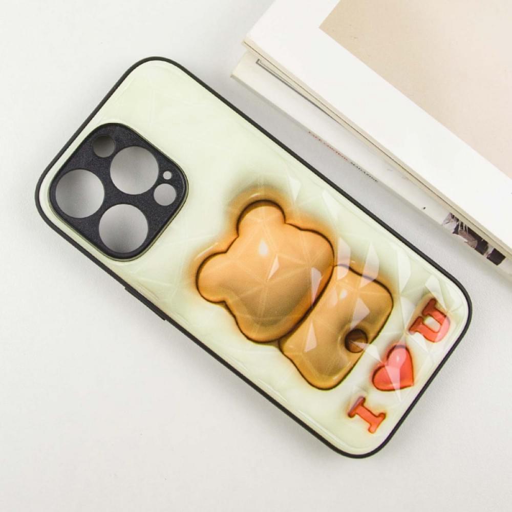 TPU+PC чохол Prisma Fluffie для Apple iPhone 16 Pro Max (6.9") Bear