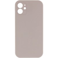 Чохол Silicone Case Square Full Camera Protective (AA) NOLOGO для Apple iPhone 11 (6.1") Сірий / Light Grey