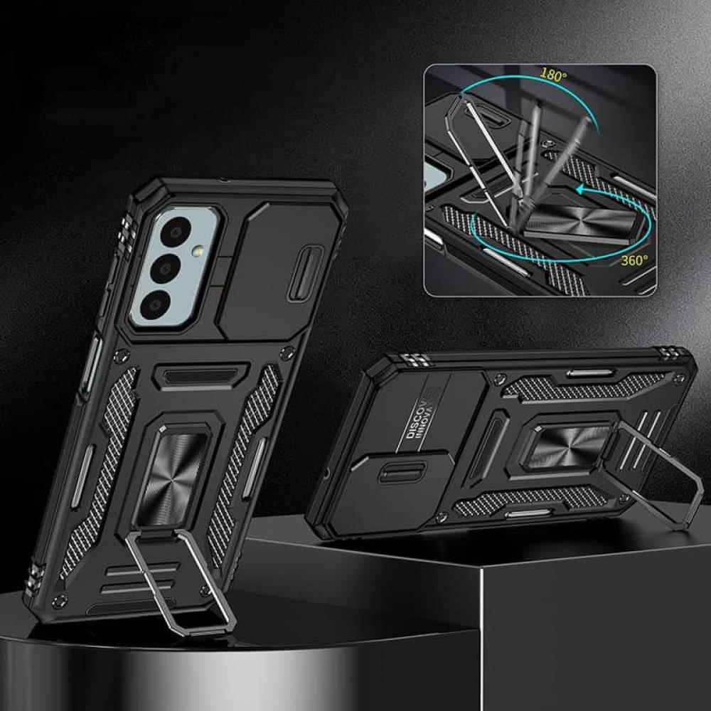 Ударостійкий чохол Camshield Army Ring для Samsung Galaxy S25 FE Чорний / Black