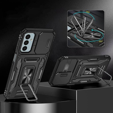 Ударостійкий чохол Camshield Army Ring для Samsung Galaxy S25 FE Чорний / Black