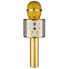 Караоке Мікрофон-колонка WS858 Gold
