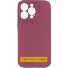 Чохол Silicone Case Full Camera Protective (AA) NO LOGO для Apple iPhone 17 (6.3") Бордовий / Plum