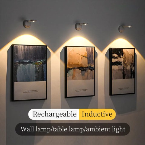 Настільна лампа LED з датчиком руху 3 colour light MZ-L2201 Black