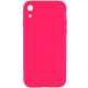 Чохол Silicone Case Square Full Camera Protective (AA) NOLOGO для Apple iPhone XR (6.1") Рожевий / Barbie pink