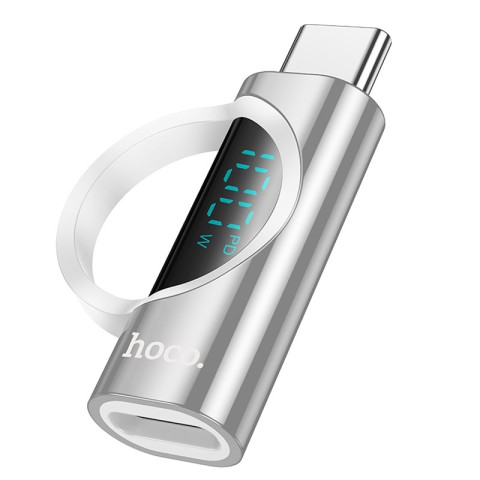 Перехідник Hoco UA32 Type-C male to Type-C female display adapter Silver