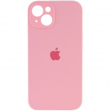 Чохол Silicone Case Full Camera Protective (AA) для Apple iPhone 14 (6.1") Рожевий / Light pink