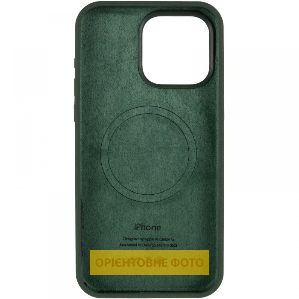 Чехол Silicone Case (AA) Logo with MagSafe для Apple iPhone 16e (6.1")