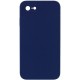 Чохол Silicone Case Square Full Camera Protective (AA) NOLOGO для Apple iPhone 7/8/SE (2020) (4.7") Темно-синій / Midnight blue