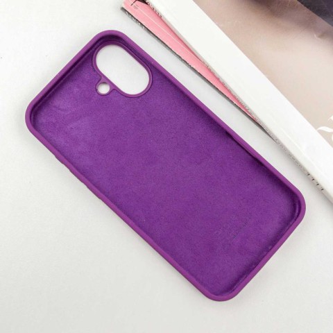 Чохол Silicone Case Full Protective (AA) для Apple iPhone 16 (6.1") Фіолетовий / Grape