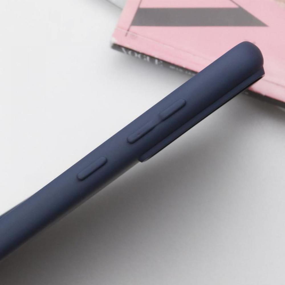 Чохол TPU GETMAN Liquid Silk Full Camera для Samsung Galaxy S22+ Синій / Midnight Blue