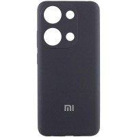 Чохол Silicone Cover Lakshmi Full Camera (AA) with logo для Xiaomi Redmi Note 13 Pro 4G Чорний / Black