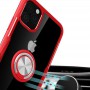 TPU+PC чохол Deen CrystalRing for Magnet (opp) для Apple iPhone 11 Pro (5.8") Безбарвний / Червоний